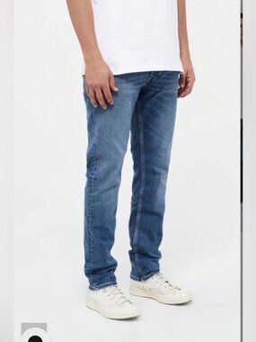 Neuw Lou Slim Medium Dark Blue Skinny Jeans Men’s sz W32 L32 Button Fly